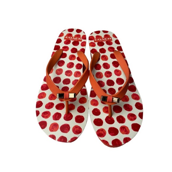 Coach Shoes Coach Platform Wedge Loralyn Flip Flop Sandals Size 9